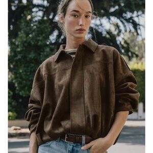 Zara Brown Oversized Jacket